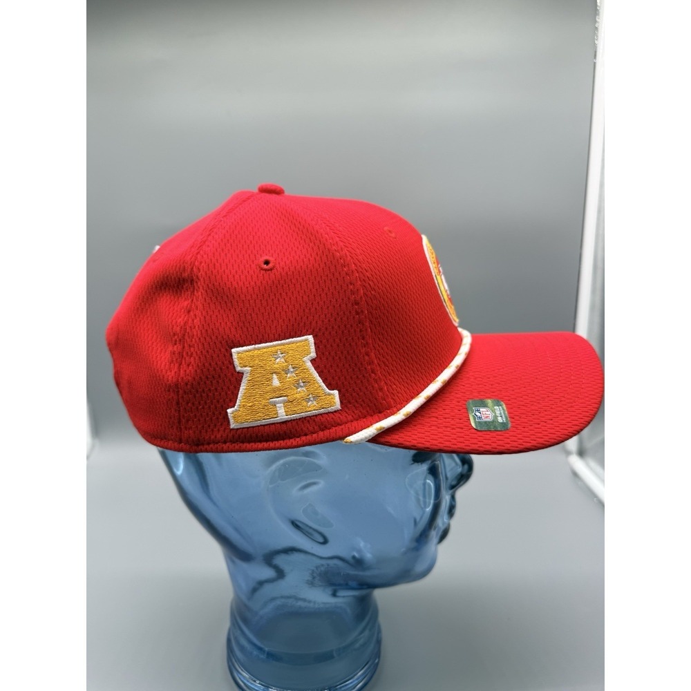 New Era Men's Kansas City Chiefs Sideline 9Seventy Adjustable Rope Hat NEW - Picture 2 of 7